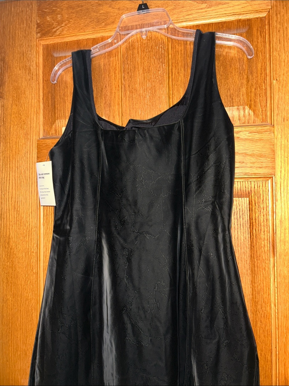NWT Popilush Shapewear Faux Nubuck Bodycon Sculpting Slit Midi Dress | Size XXL - Picture 8 of 8